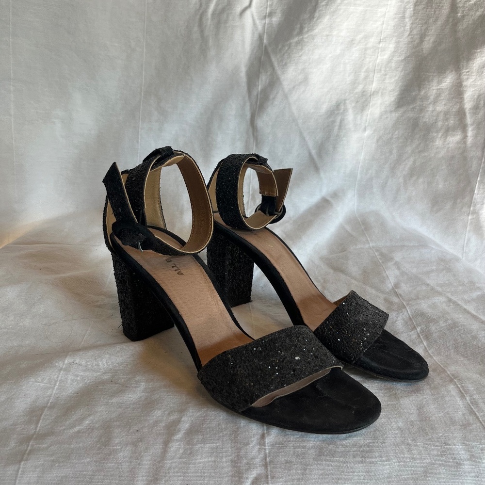 Retro Sparkle Block Heel